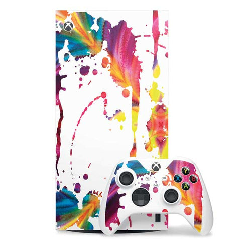 Chromatic Splatter White Xbox Series X Skins