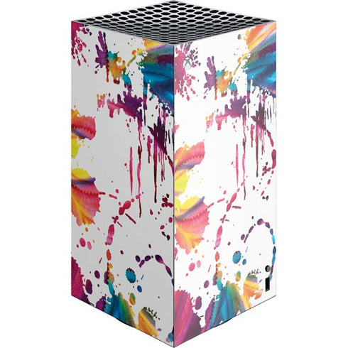 Chromatic Splatter White XBox Series X Digital Edition Console Skin