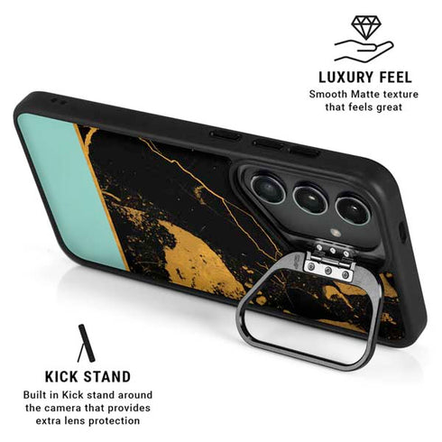 Chunky Marble Galaxy S25 Kickstand Case