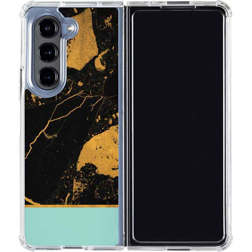 Chunky Marble Galaxy Z Fold5 5G Clear Case
