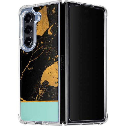 Chunky Marble Galaxy Z Fold5 5G Clear Case