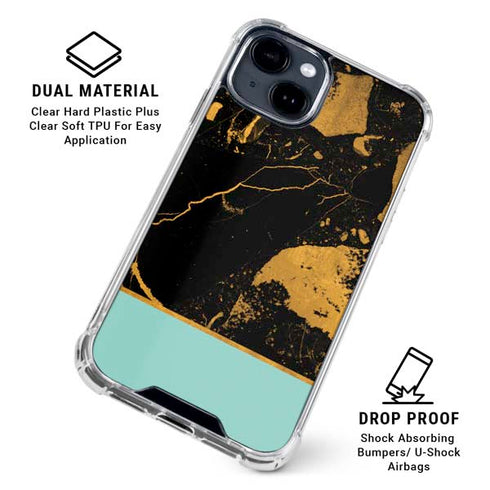 Chunky Marble iPhone 15 Clear Case