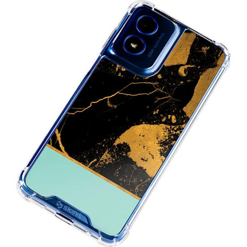 Chunky Marble Moto G Play 4G (2024) Clear Case
