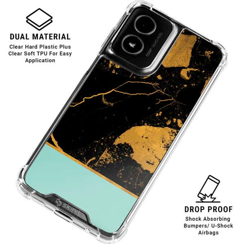 Chunky Marble Moto G Power 5G (2024) Clear Case