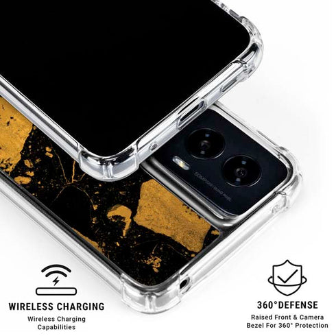 Chunky Marble Moto G Power 5G (2024) Clear Case