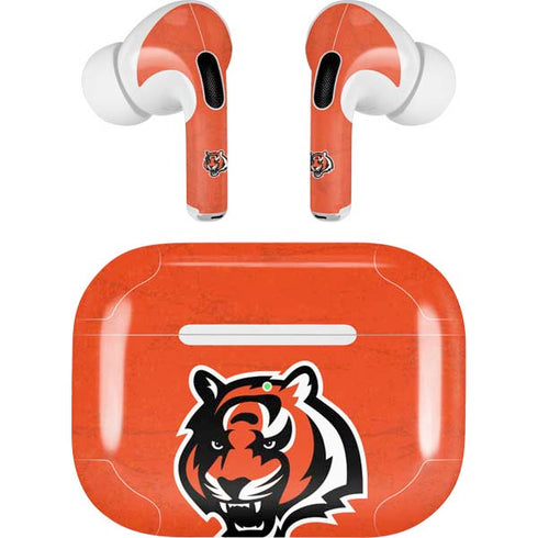 NFL Cincinnati Bengals - Alternate Distressed AirPods Pro 2nd Gen Skin