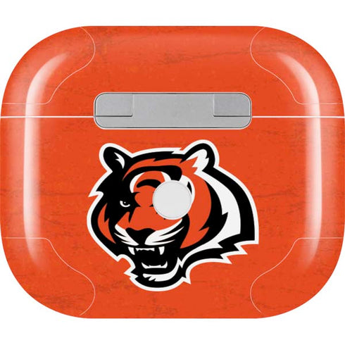 NFL Cincinnati Bengals - Alternate Distressed Apple AirPods (3rd Gen 2021) Skin