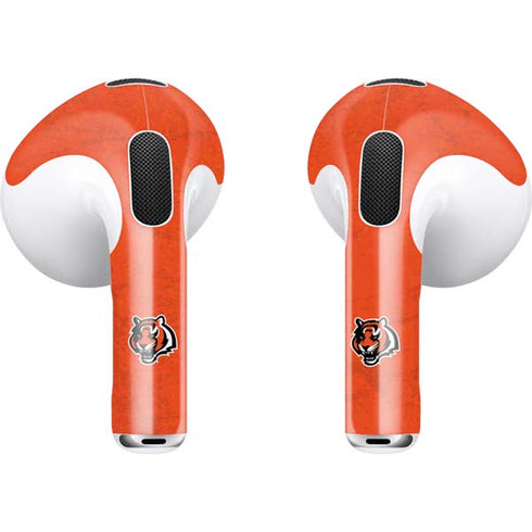 NFL Cincinnati Bengals - Alternate Distressed Apple AirPods (3rd Gen 2021) Skin