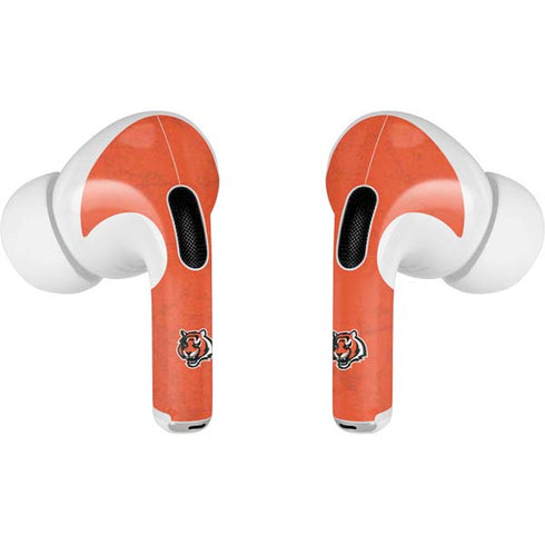 NFL Cincinnati Bengals - Alternate Distressed Apple AirPods Pro Skin