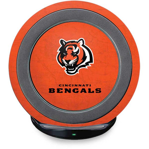 NFL Cincinnati Bengals - Alternate Distressed Fast Charge Wireless Charging Stand Skin