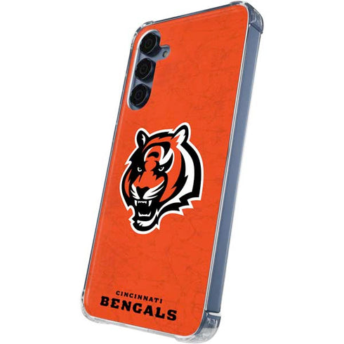 NFL Cincinnati Bengals - Alternate Distressed Galaxy A55 5G Clear Case