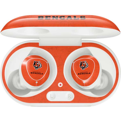 NFL Cincinnati Bengals - Alternate Distressed Galaxy Buds Plus Skin