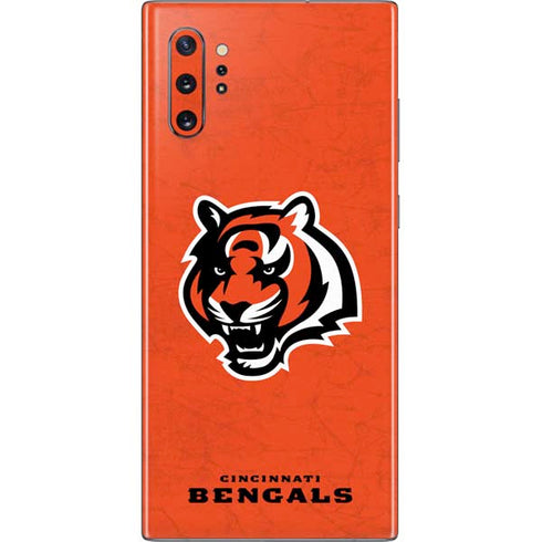NFL Cincinnati Bengals - Alternate Distressed Galaxy Note 10 Plus Skin