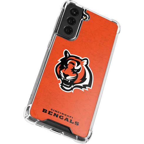 NFL Cincinnati Bengals - Alternate Distressed Galaxy S22 Clear Case