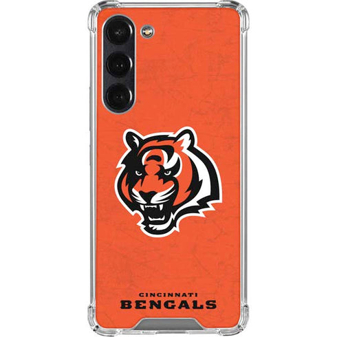 NFL Cincinnati Bengals - Alternate Distressed Galaxy S24 FE Clear Case