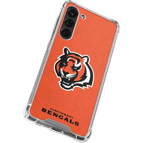 NFL Cincinnati Bengals - Alternate Distressed Galaxy S24 FE Clear Case