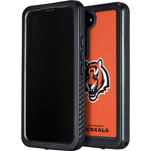 NFL Cincinnati Bengals - Alternate Distressed Galaxy S24 Plus Waterproof Case