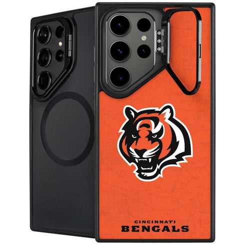 NFL Cincinnati Bengals - Alternate Distressed Galaxy S25 Ultra Kickstand Case