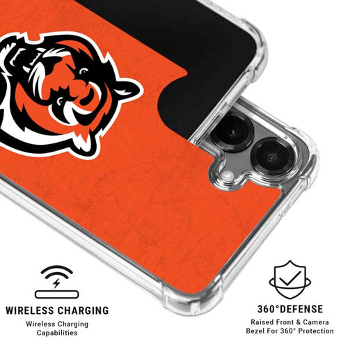 NFL Cincinnati Bengals - Alternate Distressed Galaxy S26 Clear Case