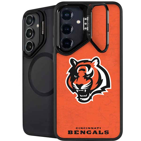 NFL Cincinnati Bengals - Alternate Distressed Galaxy S26 Plus Kickstand Case