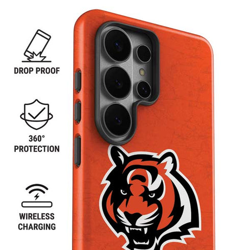 NFL Cincinnati Bengals - Alternate Distressed Galaxy S26 Ultra Impact Case