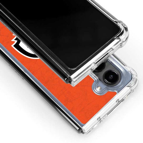 NFL Cincinnati Bengals - Alternate Distressed Galaxy Z Fold5 5G Clear Case