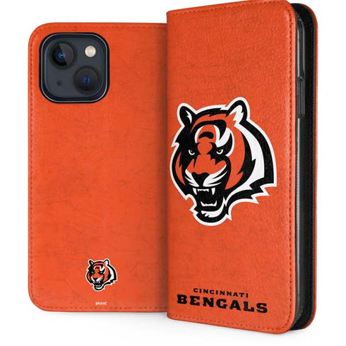 NFL Cincinnati Bengals - Alternate Distressed iPhone 15 Plus Folio Case