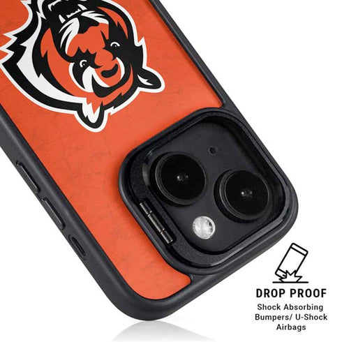 NFL Cincinnati Bengals - Alternate Distressed iPhone 15 Plus Kickstand Case