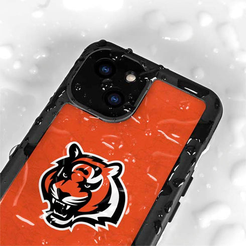 NFL Cincinnati Bengals - Alternate Distressed iPhone 15 Plus Waterproof Case