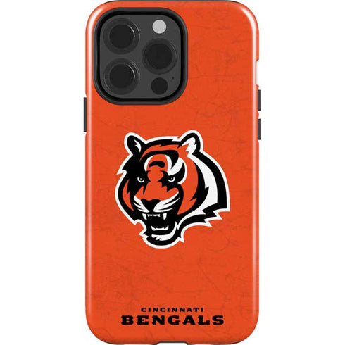 NFL Cincinnati Bengals - Alternate Distressed iPhone 15 Pro Impact Case