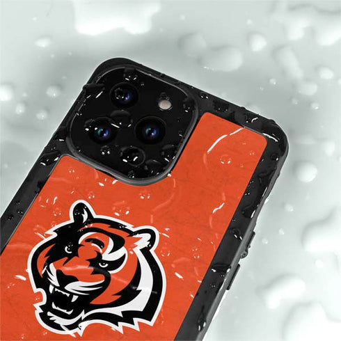 NFL Cincinnati Bengals - Alternate Distressed iPhone 15 Pro Waterproof Case