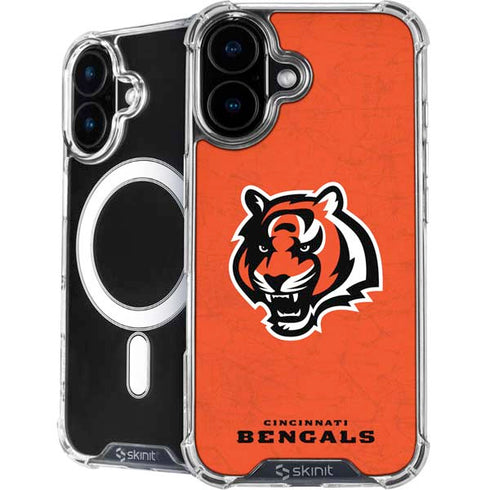 NFL Cincinnati Bengals - Alternate Distressed iPhone 16 MagSafe Case