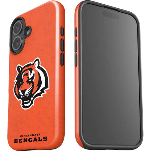 NFL Cincinnati Bengals - Alternate Distressed iPhone 16 Plus Impact Case