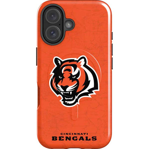 NFL Cincinnati Bengals - Alternate Distressed iPhone 16 Plus Magsafe Impact Case