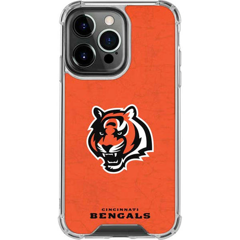 NFL Cincinnati Bengals - Alternate Distressed iPhone 16 Pro Clear Case