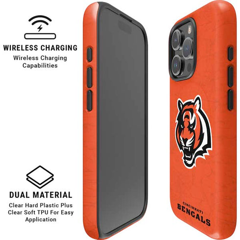 NFL Cincinnati Bengals - Alternate Distressed iPhone 16 Pro Magsafe Impact Case