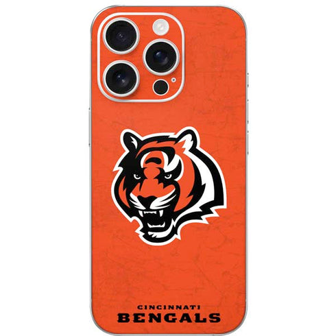NFL Cincinnati Bengals - Alternate Distressed iPhone 16 Pro Skin