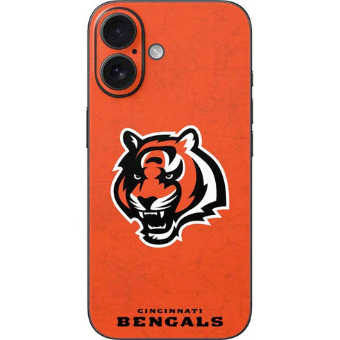 NFL Cincinnati Bengals - Alternate Distressed iPhone 16 Skin
