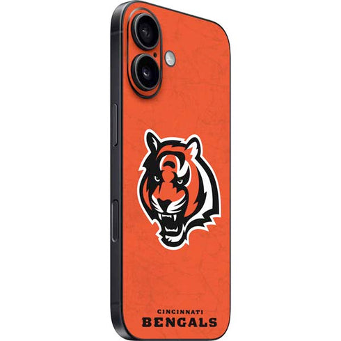NFL Cincinnati Bengals - Alternate Distressed iPhone 16 Skin