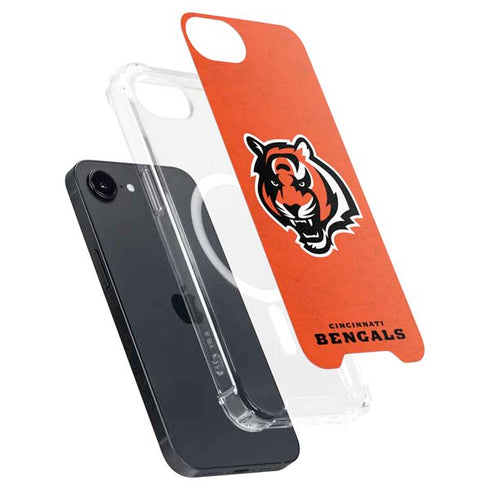 NFL Cincinnati Bengals - Alternate Distressed iPhone 16e MagSafe Case