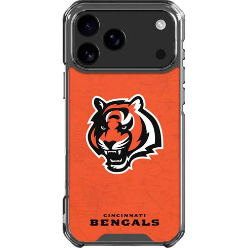 NFL Cincinnati Bengals - Alternate Distressed iPhone 18 Pro Max Clear Case