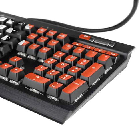 NFL Cincinnati Bengals - Alternate Distressed K95 RGB PLATINUM Mechanical Gaming Keyboard Skin