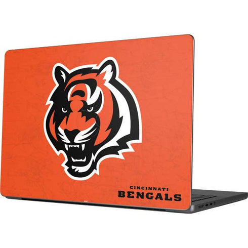 NFL Cincinnati Bengals - Alternate Distressed Apple MacBook Pro 14-inch Skin