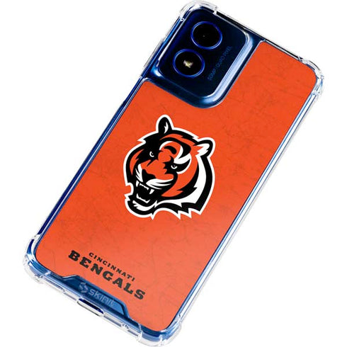 NFL Cincinnati Bengals - Alternate Distressed Moto G 5G (2024) Clear Case