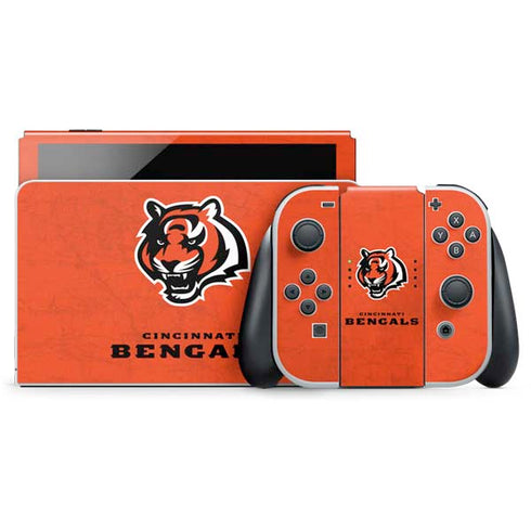 NFL Cincinnati Bengals - Alternate Distressed Nintendo Skins