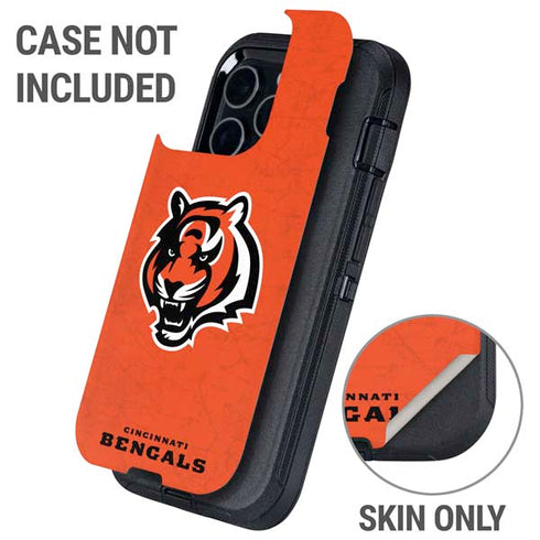 NFL Cincinnati Bengals - Alternate Distressed Otterbox Defender iPhone Skin
