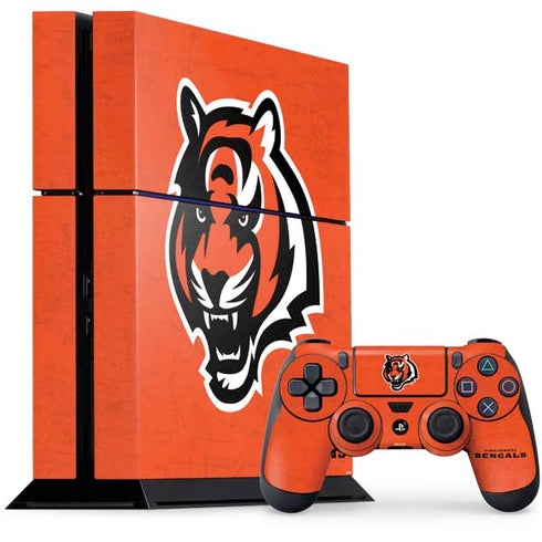 NFL Cincinnati Bengals - Alternate Distressed PlayStation PS4 Skins