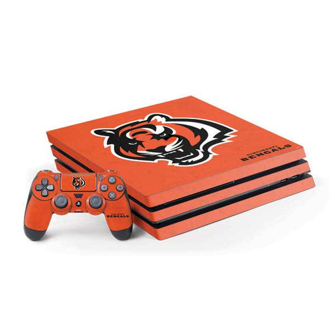 NFL Cincinnati Bengals - Alternate Distressed PlayStation PS4 Skins