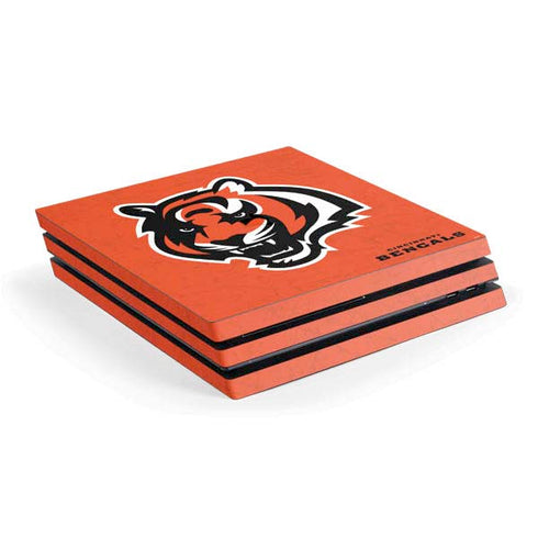 NFL Cincinnati Bengals - Alternate Distressed PlayStation PS4 Skins