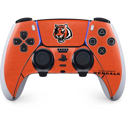 NFL Cincinnati Bengals - Alternate Distressed PS5 DualSense Edge Pro Controller Skin
